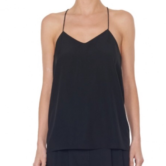 Tibi Tops - 🆕 Signature Silk Cami - Black